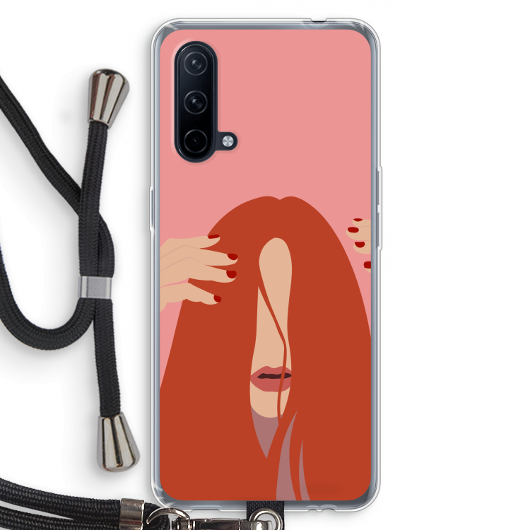 Woke up like this: OnePlus Nord CE 5G Transparant Hoesje met koord