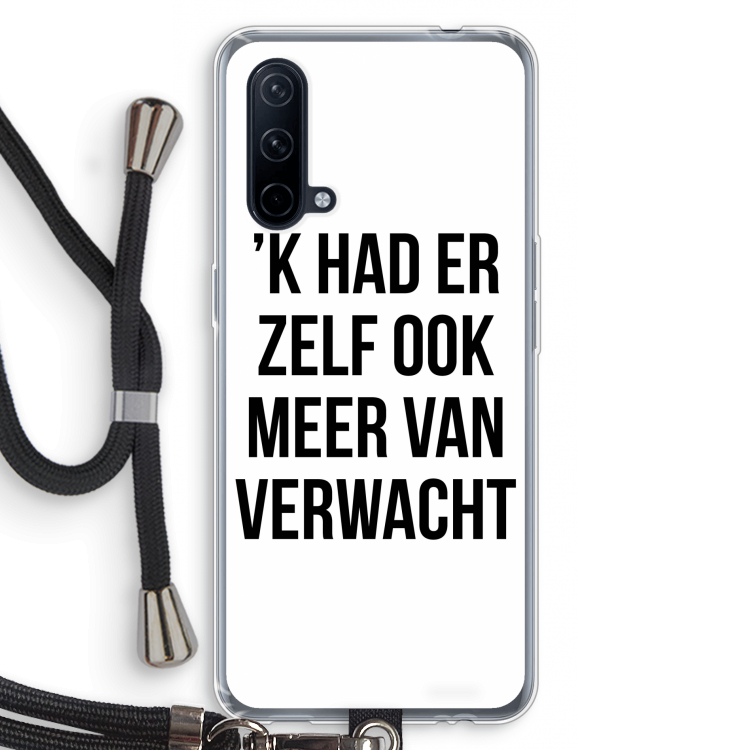 Meer verwacht: OnePlus Nord CE 5G Transparant Hoesje met koord
