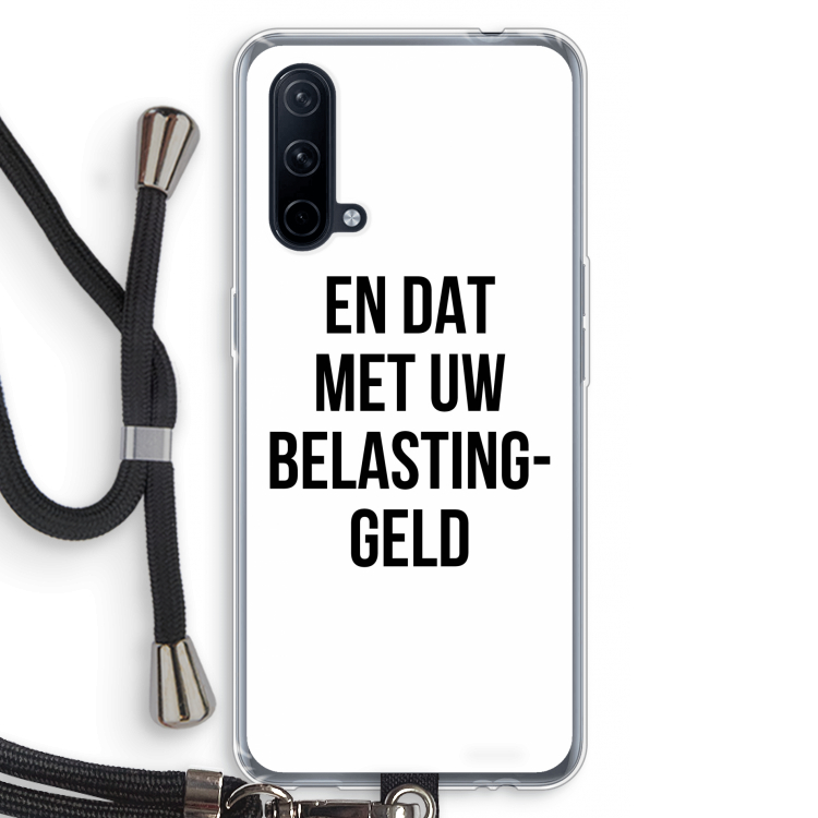 Belastinggeld: OnePlus Nord CE 5G Transparant Hoesje met koord