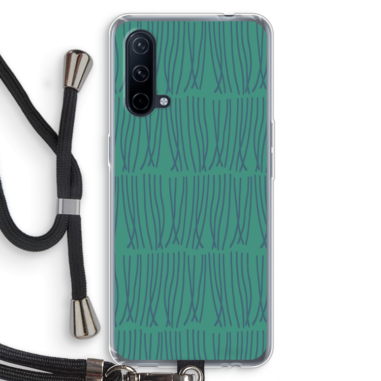 Swirls: OnePlus Nord CE 5G Transparant Hoesje met koord