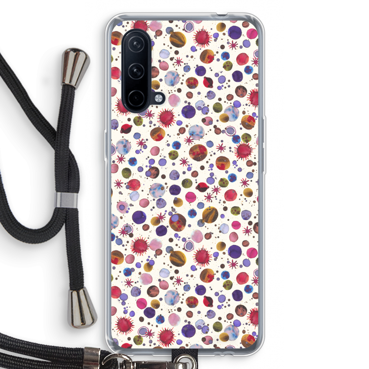 Planets Space: OnePlus Nord CE 5G Transparant Hoesje met koord