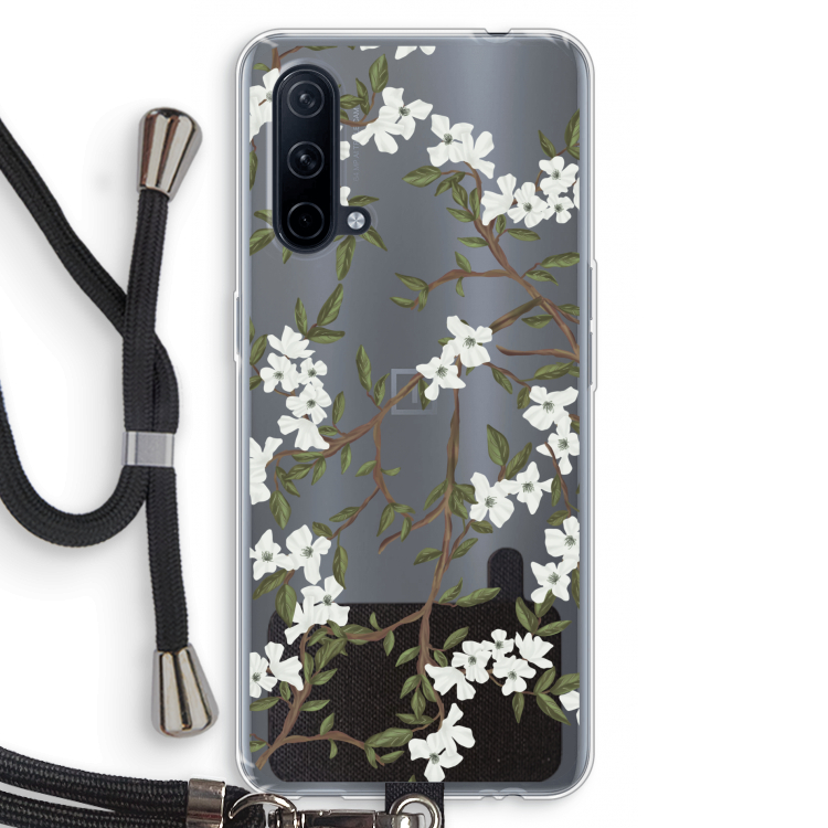 Blossoming spring: OnePlus Nord CE 5G Transparant Hoesje met koord