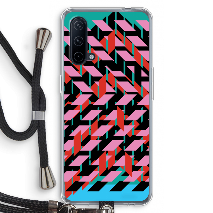 Skew Blush 2: OnePlus Nord CE 5G Transparant Hoesje met koord