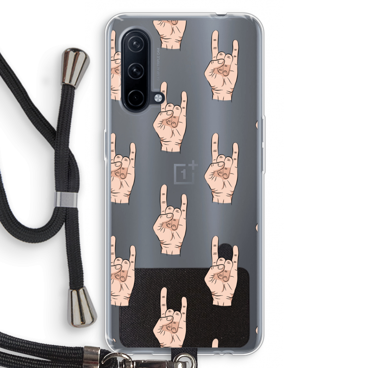 Rock: OnePlus Nord CE 5G Transparant Hoesje met koord