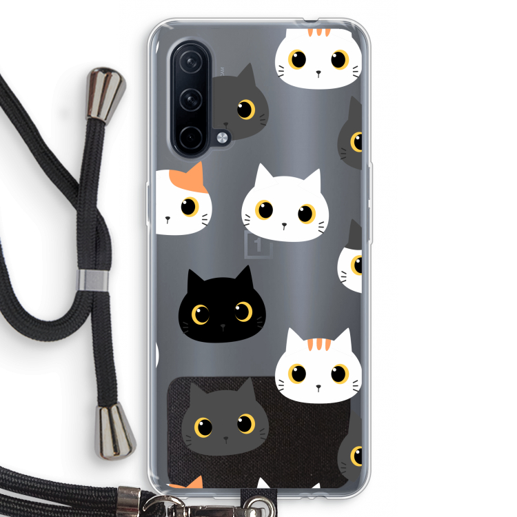 Katten: OnePlus Nord CE 5G Transparant Hoesje met koord