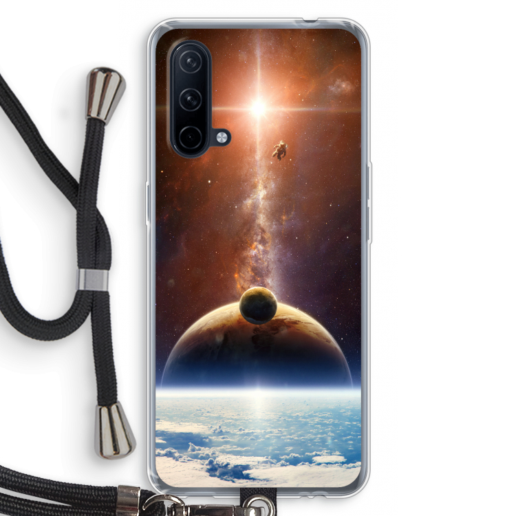 Omicron 2019: OnePlus Nord CE 5G Transparant Hoesje met koord