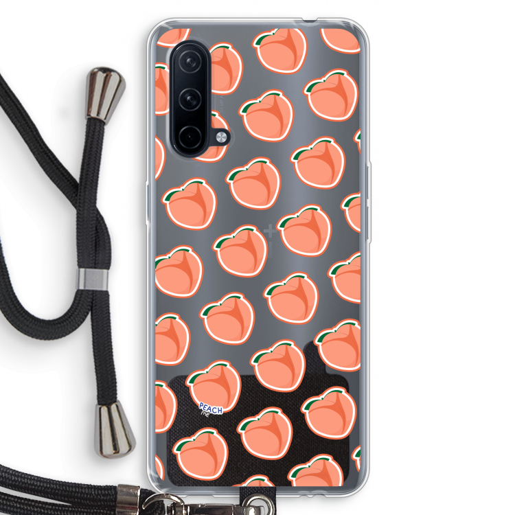 Just peachy: OnePlus Nord CE 5G Transparant Hoesje met koord