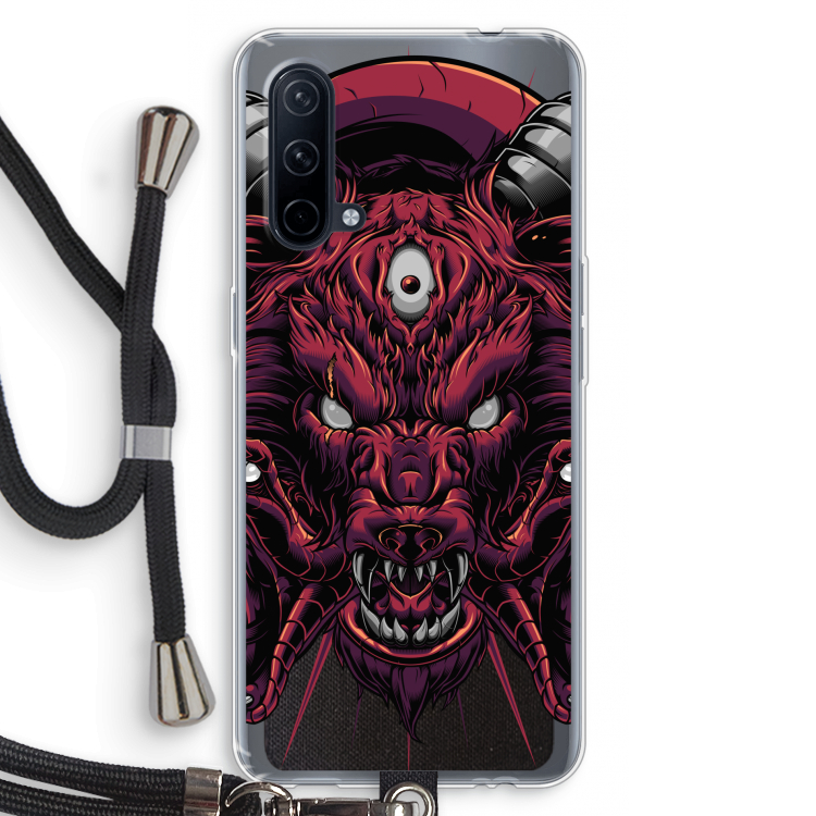 Hell Hound and Serpents: OnePlus Nord CE 5G Transparant Hoesje met koord