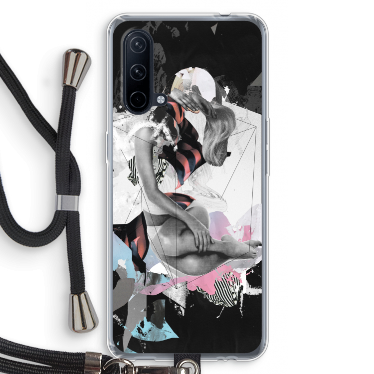 Camouflage de sommeil: OnePlus Nord CE 5G Transparant Hoesje met koord
