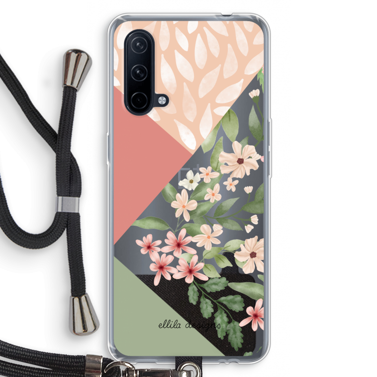 Sweet heaven geometrics: OnePlus Nord CE 5G Transparant Hoesje met koord