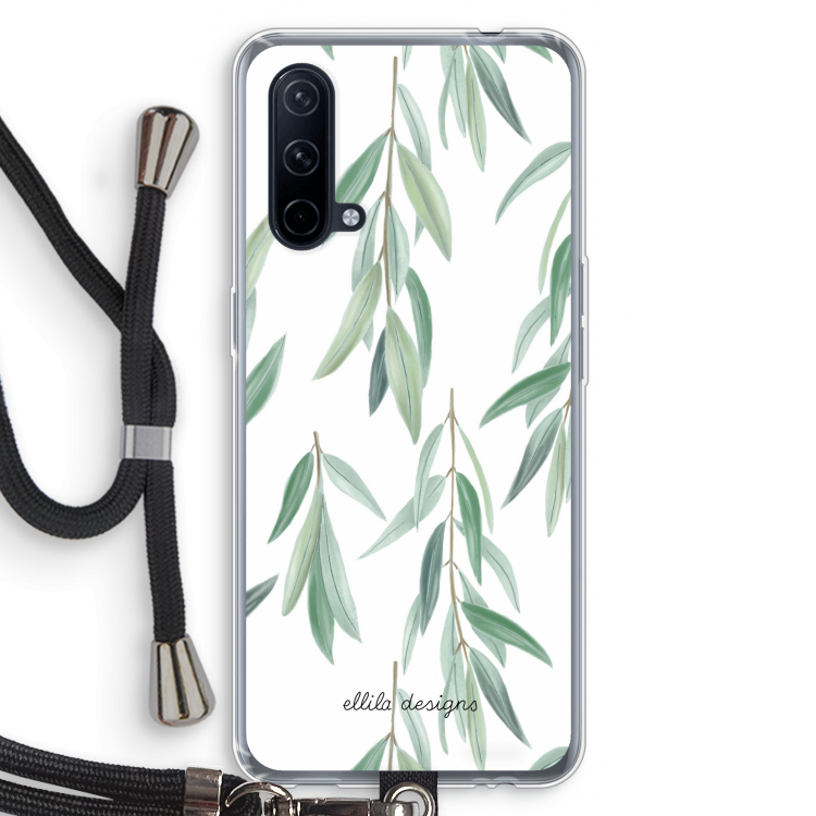 Branch up your life: OnePlus Nord CE 5G Transparant Hoesje met koord