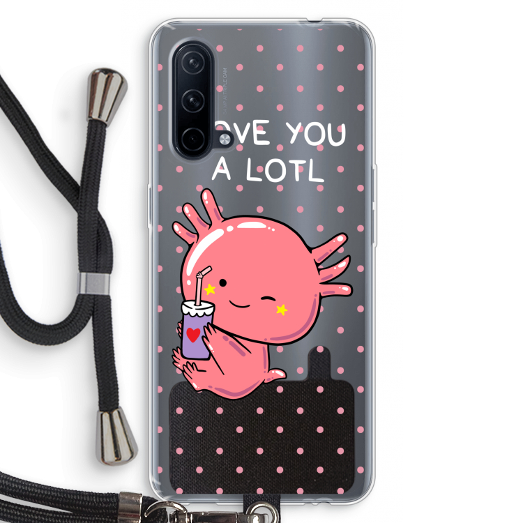 Love You A Lotl: OnePlus Nord CE 5G Transparant Hoesje met koord