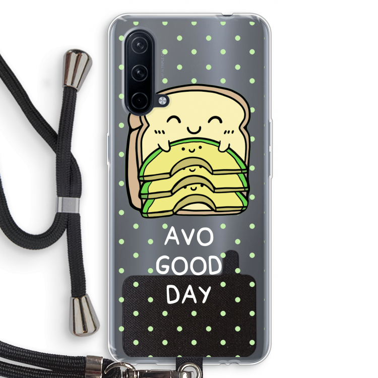 Avo Good Day: OnePlus Nord CE 5G Transparant Hoesje met koord