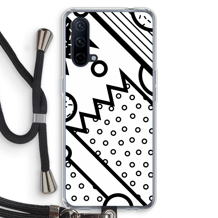 Pop Art #4: OnePlus Nord CE 5G Transparant Hoesje met koord