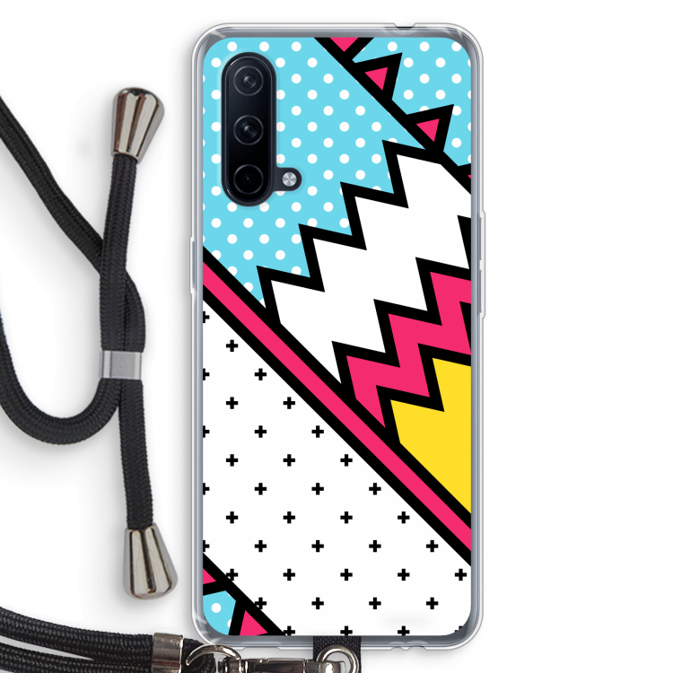 Pop Art #2: OnePlus Nord CE 5G Transparant Hoesje met koord