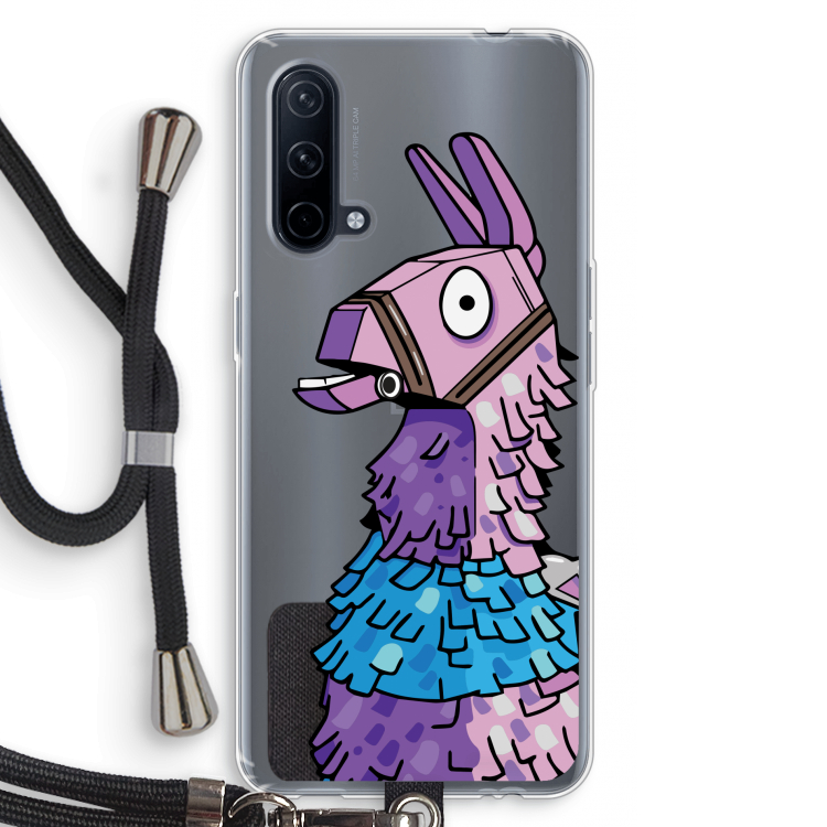 Lama: OnePlus Nord CE 5G Transparant Hoesje met koord