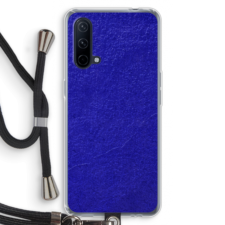 Majorelle Blue: OnePlus Nord CE 5G Transparant Hoesje met koord