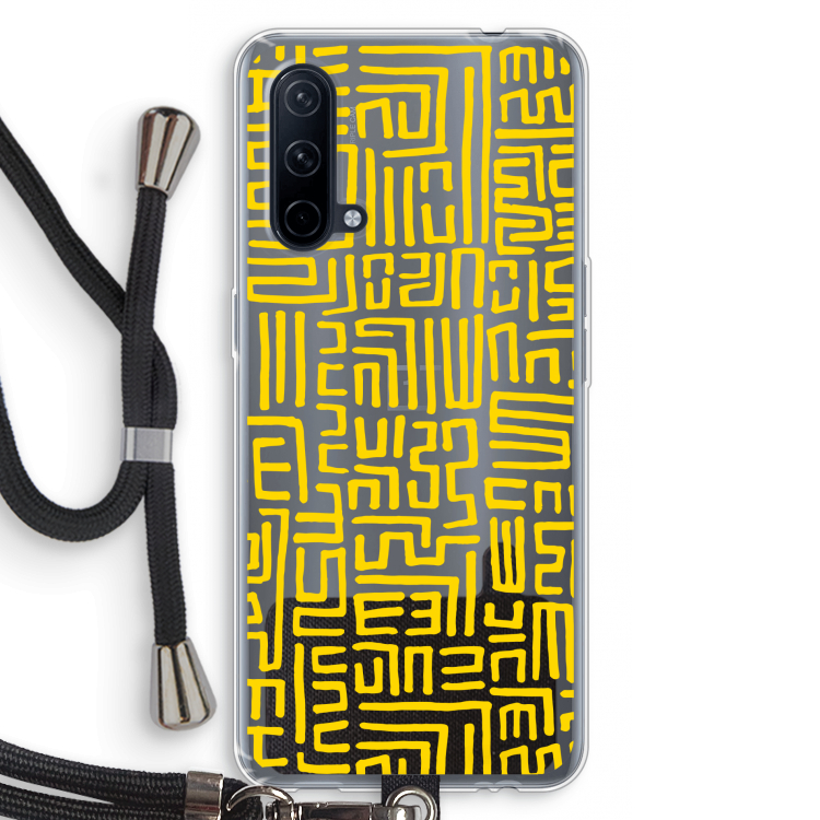 Majorelle Blue Print: OnePlus Nord CE 5G Transparant Hoesje met koord
