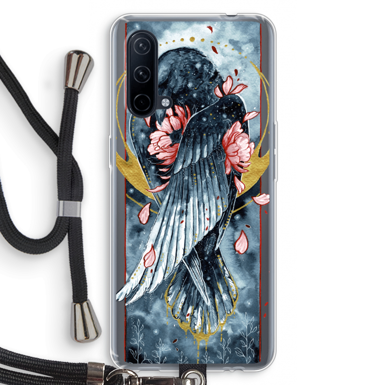 Golden Raven: OnePlus Nord CE 5G Transparant Hoesje met koord