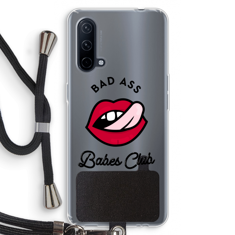 Badass Babes Club: OnePlus Nord CE 5G Transparant Hoesje met koord