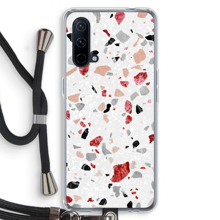Terrazzo N°12: OnePlus Nord CE 5G Transparant Hoesje met koord
