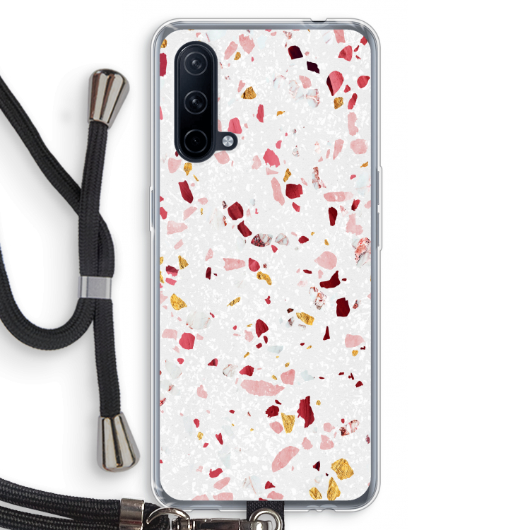 Terrazzo N°9: OnePlus Nord CE 5G Transparant Hoesje met koord