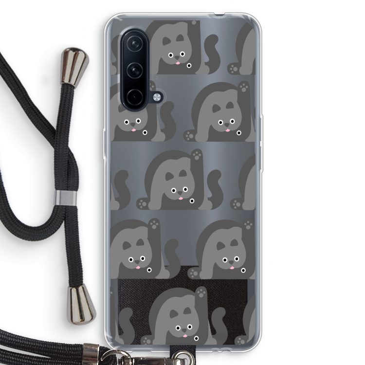 Cats: OnePlus Nord CE 5G Transparant Hoesje met koord