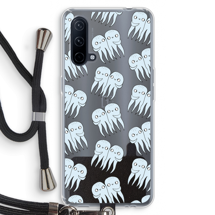 Octopussen: OnePlus Nord CE 5G Transparant Hoesje met koord