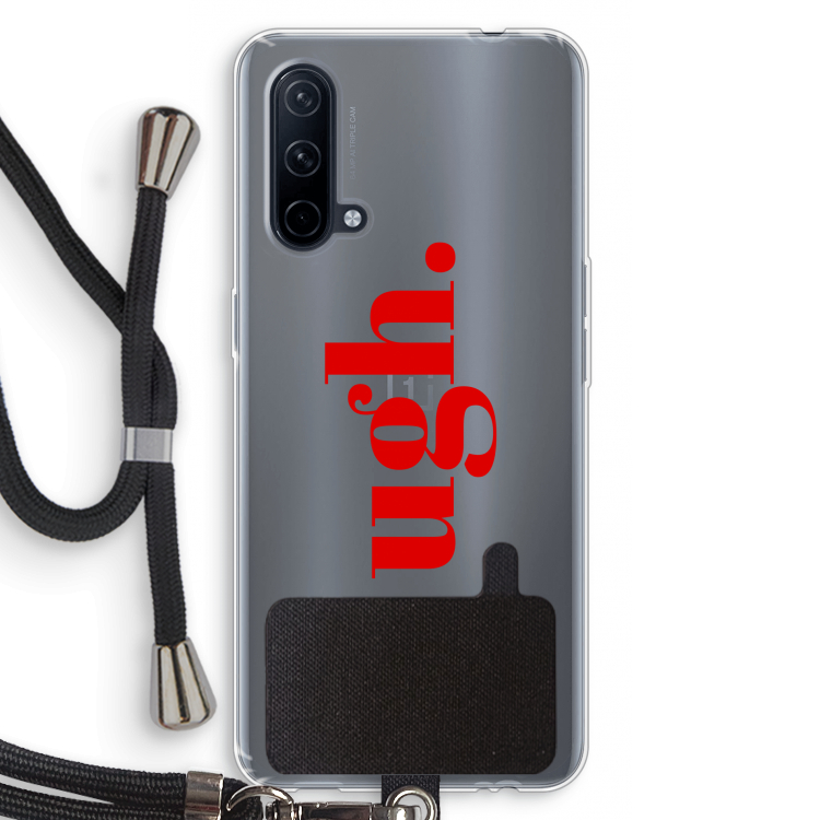 Ugh: OnePlus Nord CE 5G Transparant Hoesje met koord
