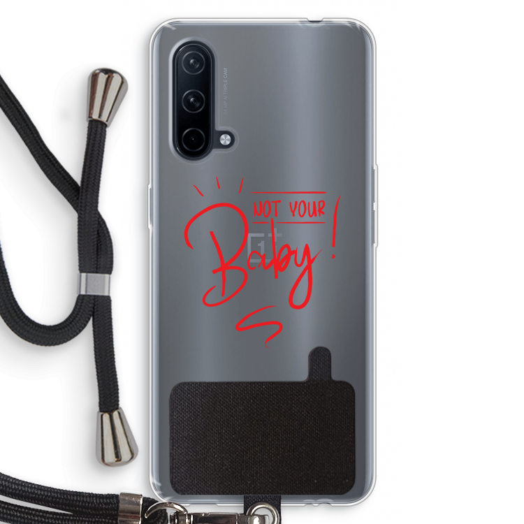 Not Your Baby: OnePlus Nord CE 5G Transparant Hoesje met koord