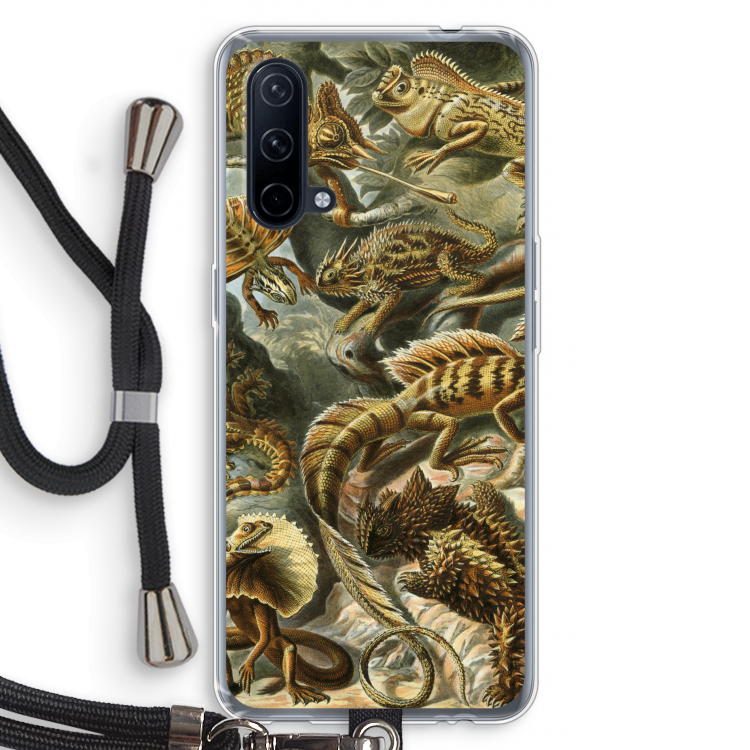 Haeckel Lacertilia: OnePlus Nord CE 5G Transparant Hoesje met koord