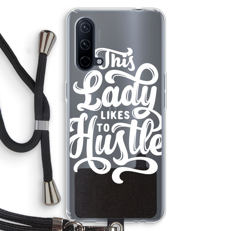 Hustle Lady: OnePlus Nord CE 5G Transparant Hoesje met koord