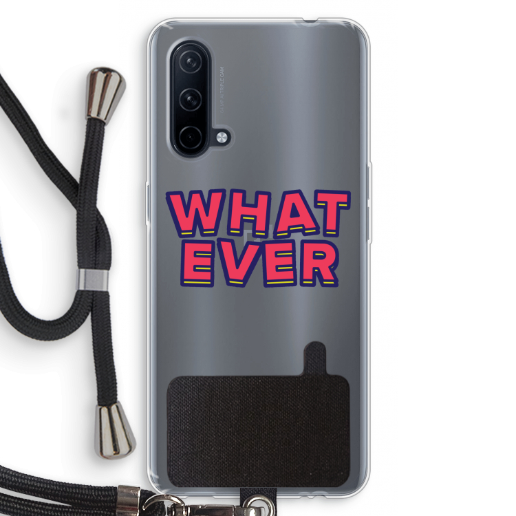 Whatever: OnePlus Nord CE 5G Transparant Hoesje met koord