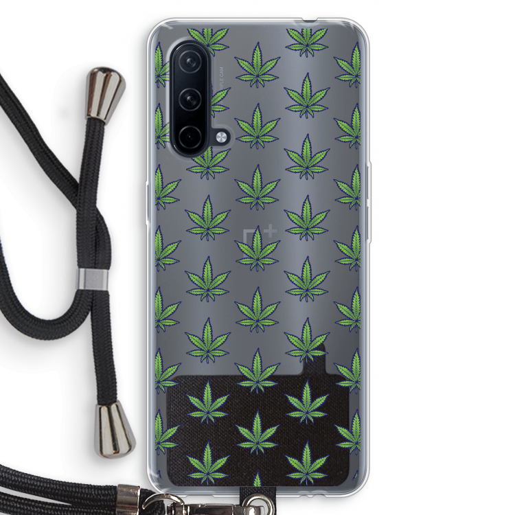 Weed: OnePlus Nord CE 5G Transparant Hoesje met koord