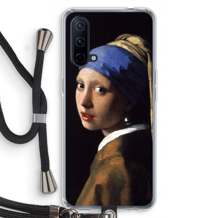 The Pearl Earring: OnePlus Nord CE 5G Transparant Hoesje met koord
