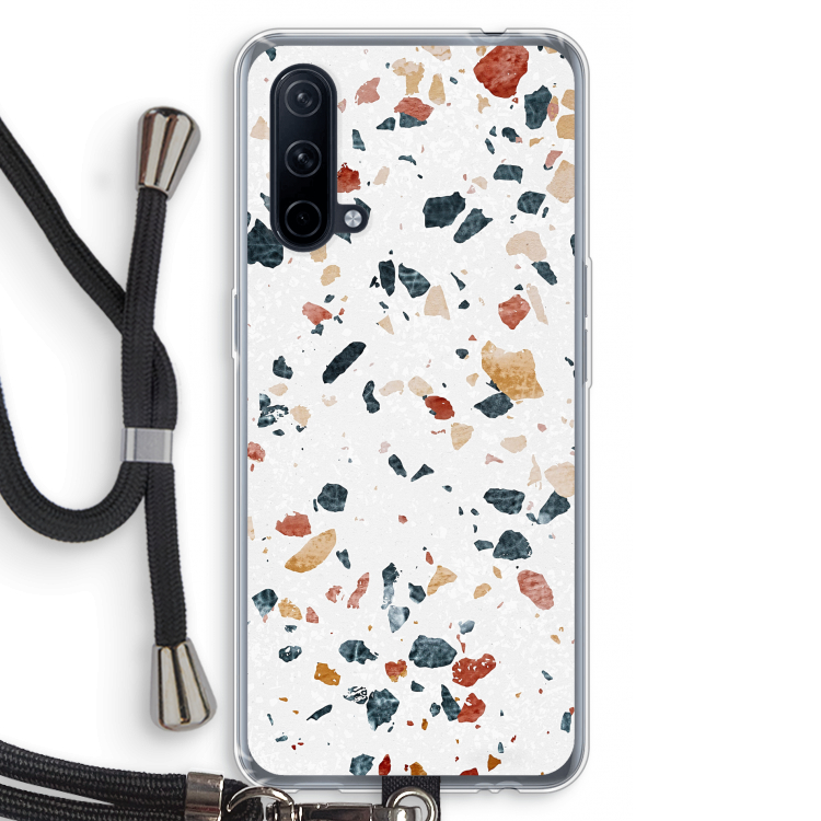 Terrazzo N°4: OnePlus Nord CE 5G Transparant Hoesje met koord