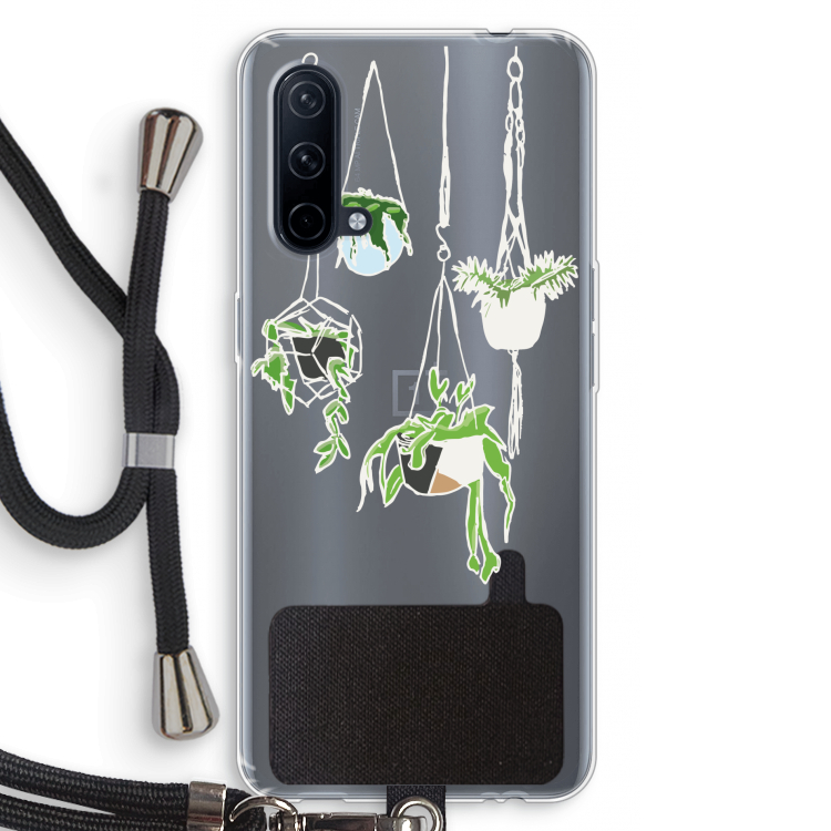 Hang In There: OnePlus Nord CE 5G Transparant Hoesje met koord