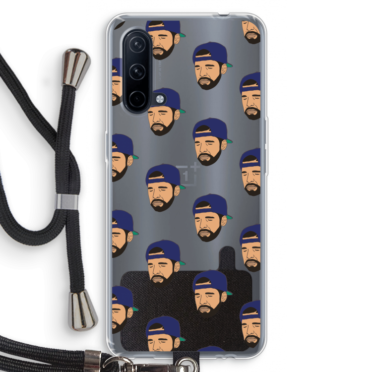 Drake Away: OnePlus Nord CE 5G Transparant Hoesje met koord