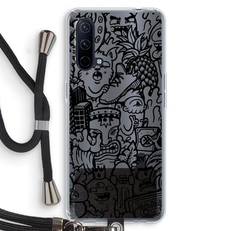 Vexx Black Mixtape: OnePlus Nord CE 5G Transparant Hoesje met koord