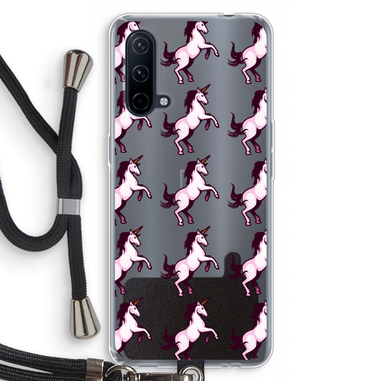 Musketon Unicorn: OnePlus Nord CE 5G Transparant Hoesje met koord