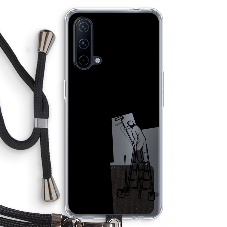 Musketon Painter: OnePlus Nord CE 5G Transparant Hoesje met koord