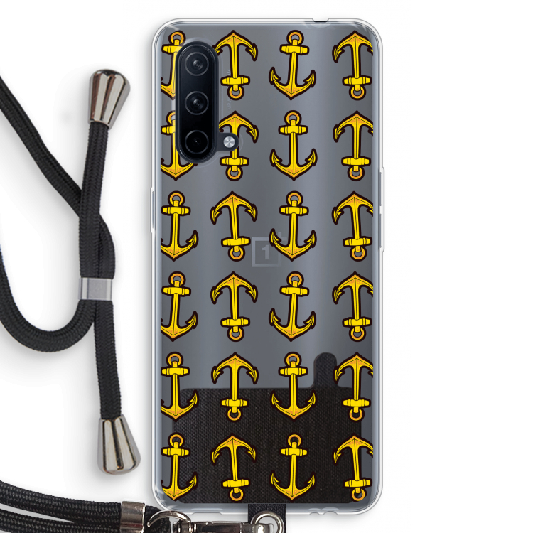 Musketon Anchor: OnePlus Nord CE 5G Transparant Hoesje met koord