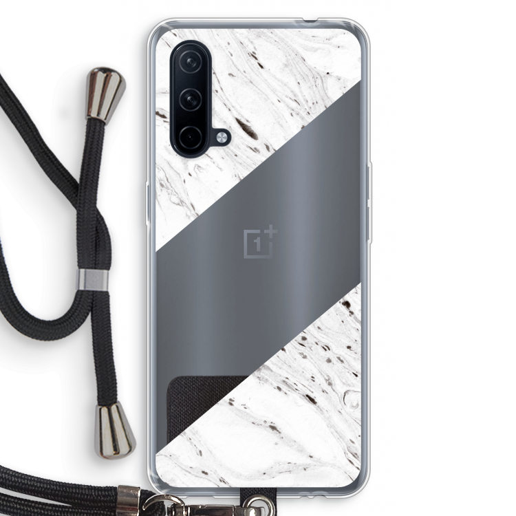 Biggest stripe: OnePlus Nord CE 5G Transparant Hoesje met koord