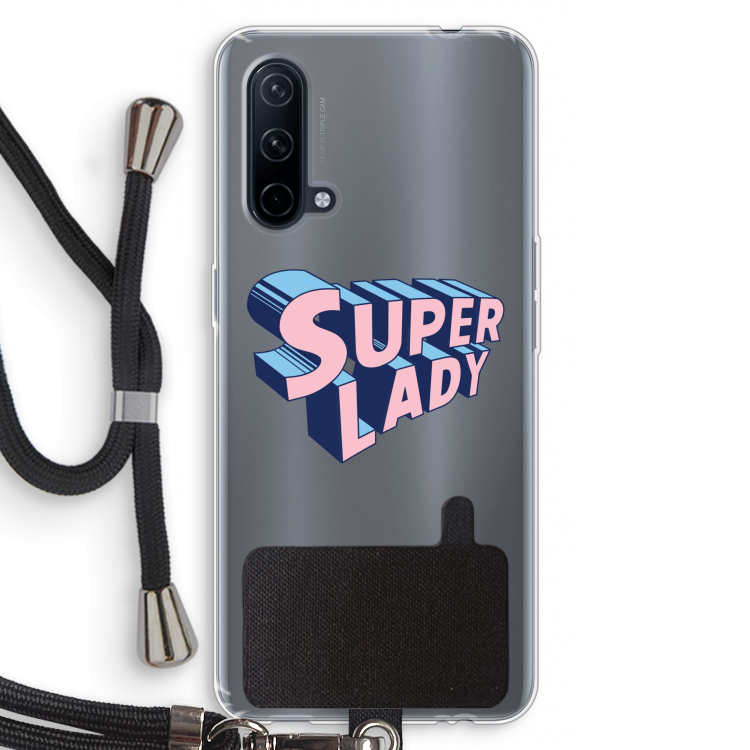 Superlady: OnePlus Nord CE 5G Transparant Hoesje met koord