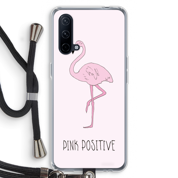 Pink positive: OnePlus Nord CE 5G Transparant Hoesje met koord