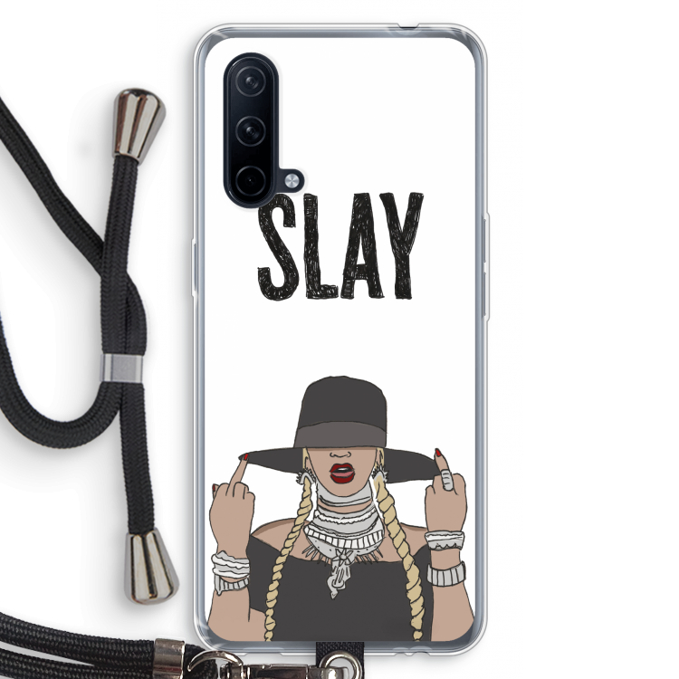 Slay All Day: OnePlus Nord CE 5G Transparant Hoesje met koord