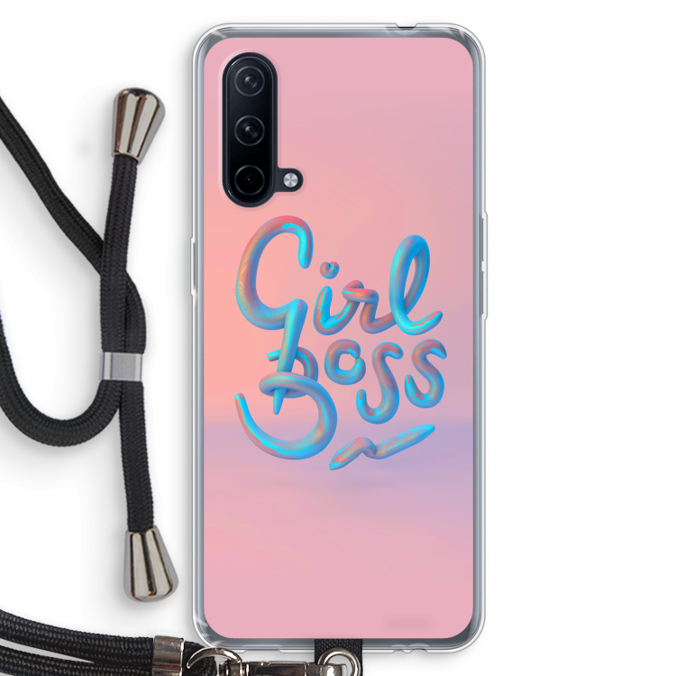 Girl boss: OnePlus Nord CE 5G Transparant Hoesje met koord