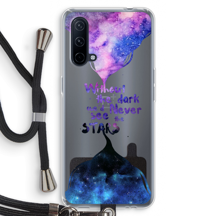 Stars quote: OnePlus Nord CE 5G Transparant Hoesje met koord