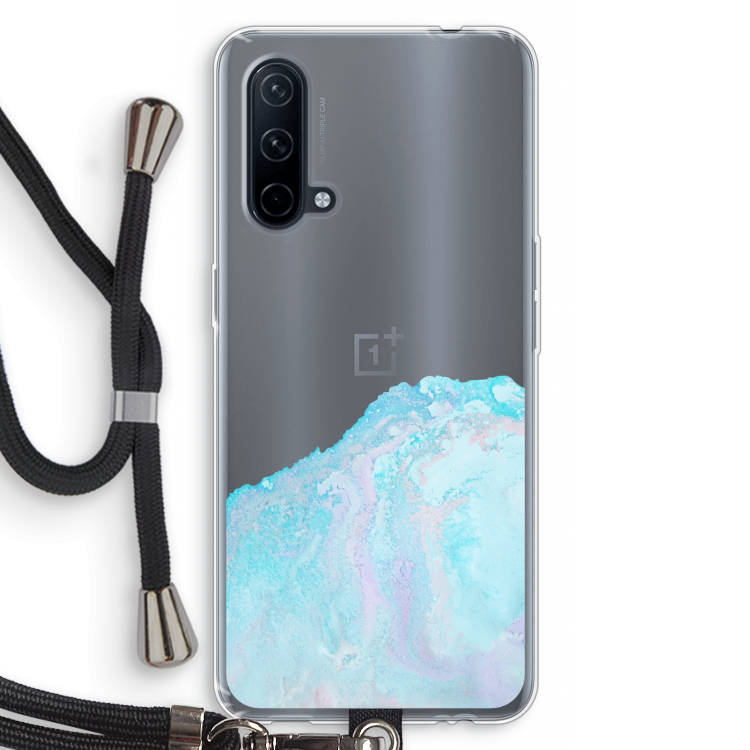 Fantasie pastel: OnePlus Nord CE 5G Transparant Hoesje met koord