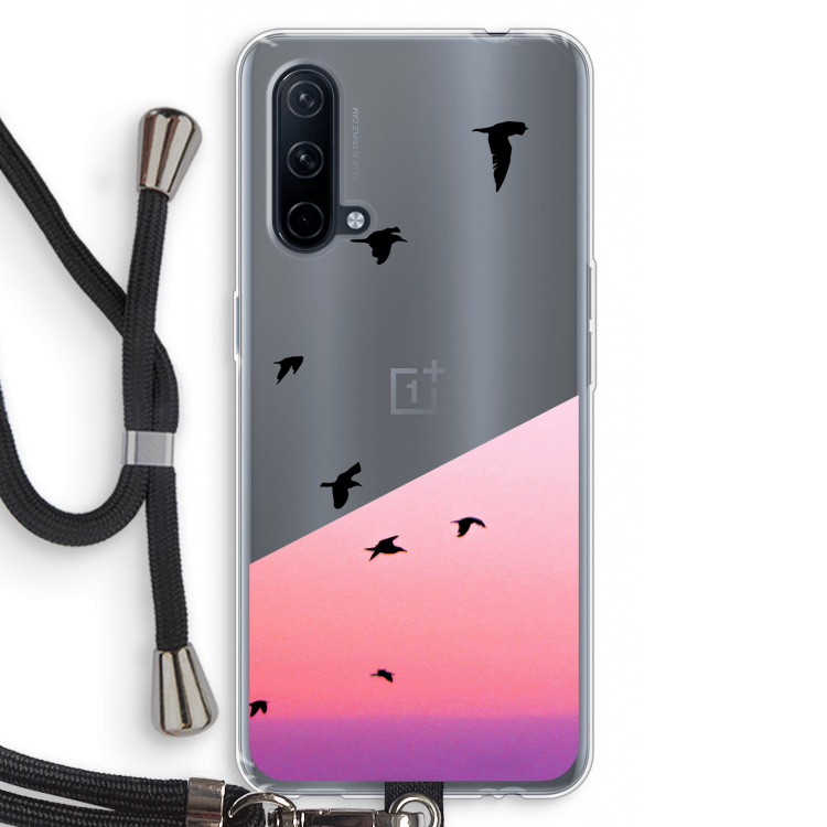 Fly away: OnePlus Nord CE 5G Transparant Hoesje met koord